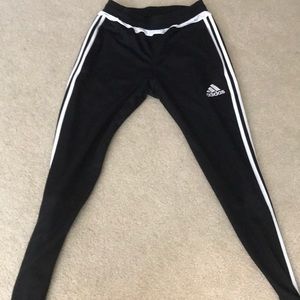 black adidas soccer sweat pants